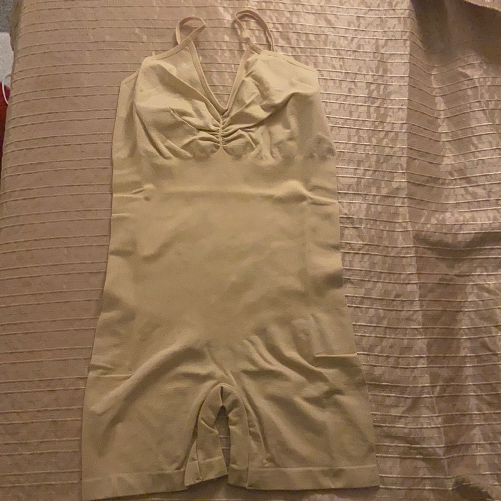 New Tan Body Illusions Bodysuit Combine - Culottes Illusions Corporelles